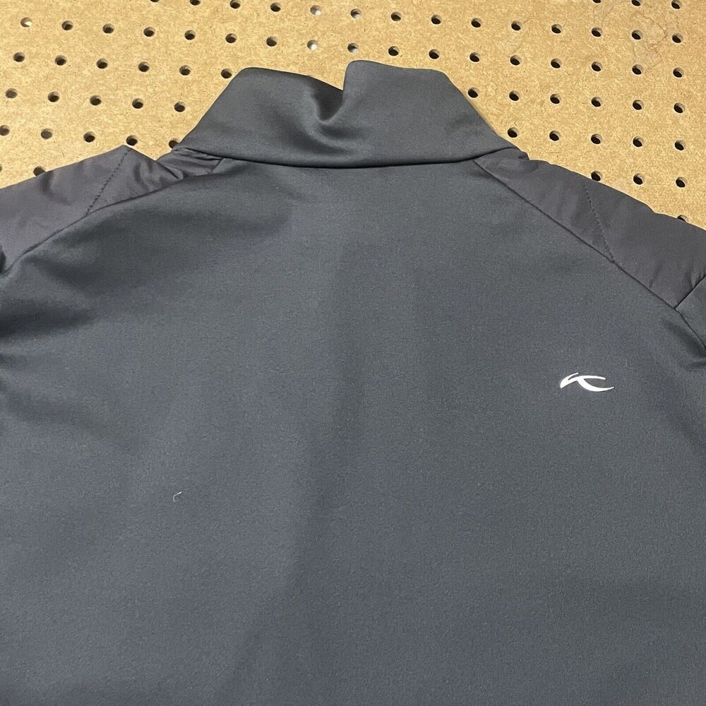 NEW Kjus Mens Jacket Medium/50 Black Old Waverley Golf Release Half Zip Logo - Picture 5 of 11